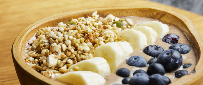 Chocolate Peanut Butter Banana Bowl